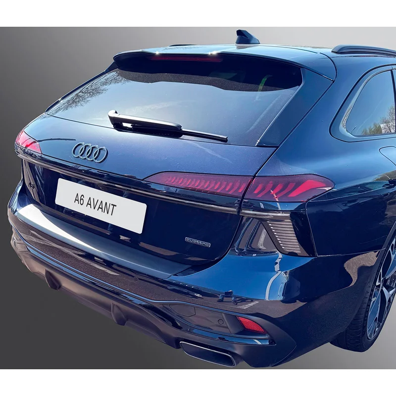 RGM ABS Achterbumper beschermlijst passend voor Audi A6 Avant (S-Line/Sport/E-Hybrid/Edition 1) 2025- Zwart