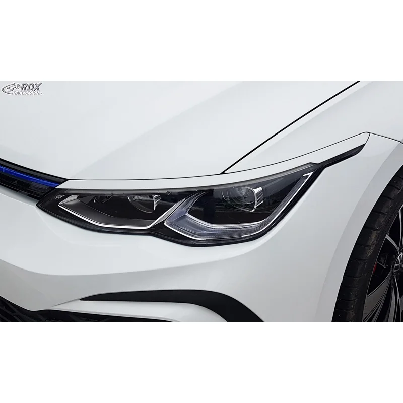 RDX Koplampspoilers passend voor Volkswagen Golf VIII (CD) 2020- (ABS)