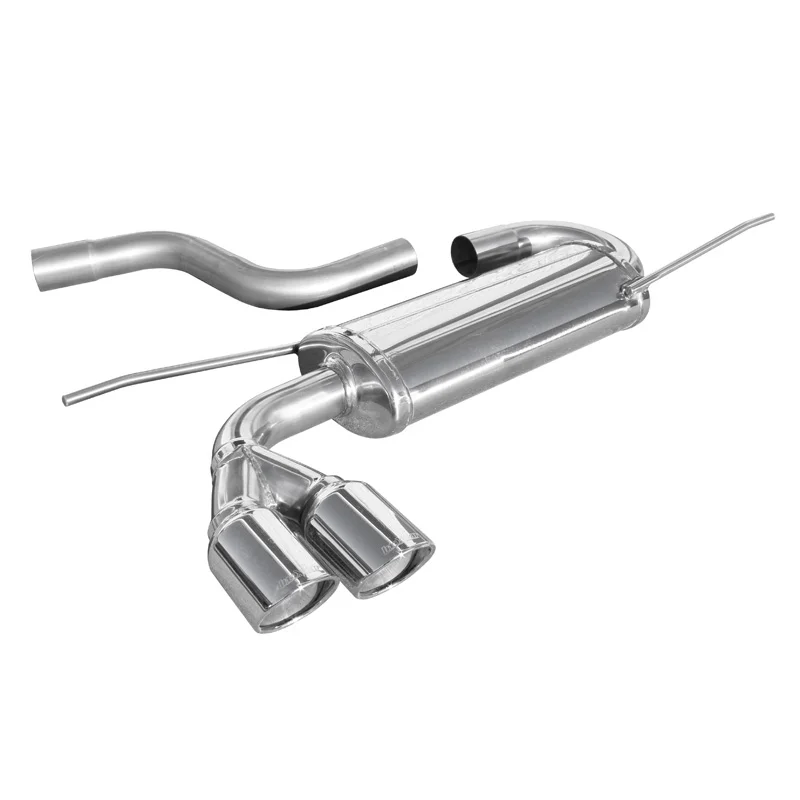 InoXcar 100% RVS Sportuitlaat passend voor Audi A3 8P 2.0 TDi (140pk) 2003- 2x80mm X-Race