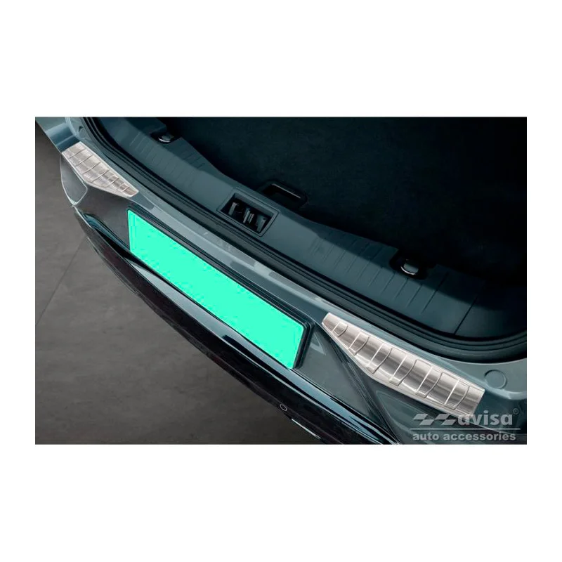 Avisa RVS Achterbumperprotector passend voor Ford Mustang Mach-E 2020- - Zilver - 2-delig