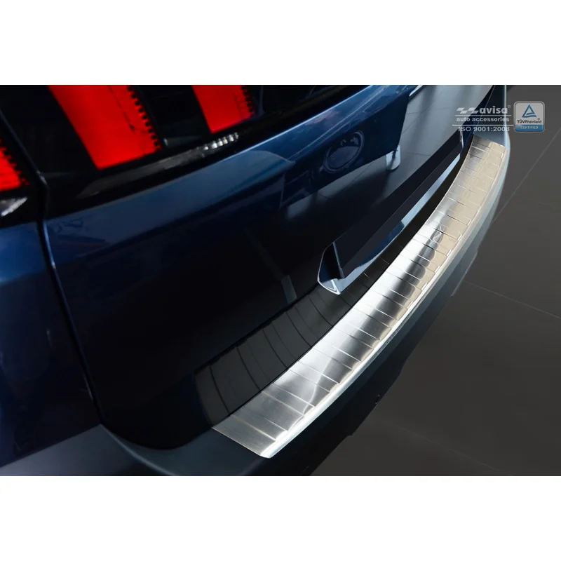 Avisa RVS Achterbumperprotector passend voor Peugeot 5008 II 2017-2024 (excl. GT-Line) - Zilver