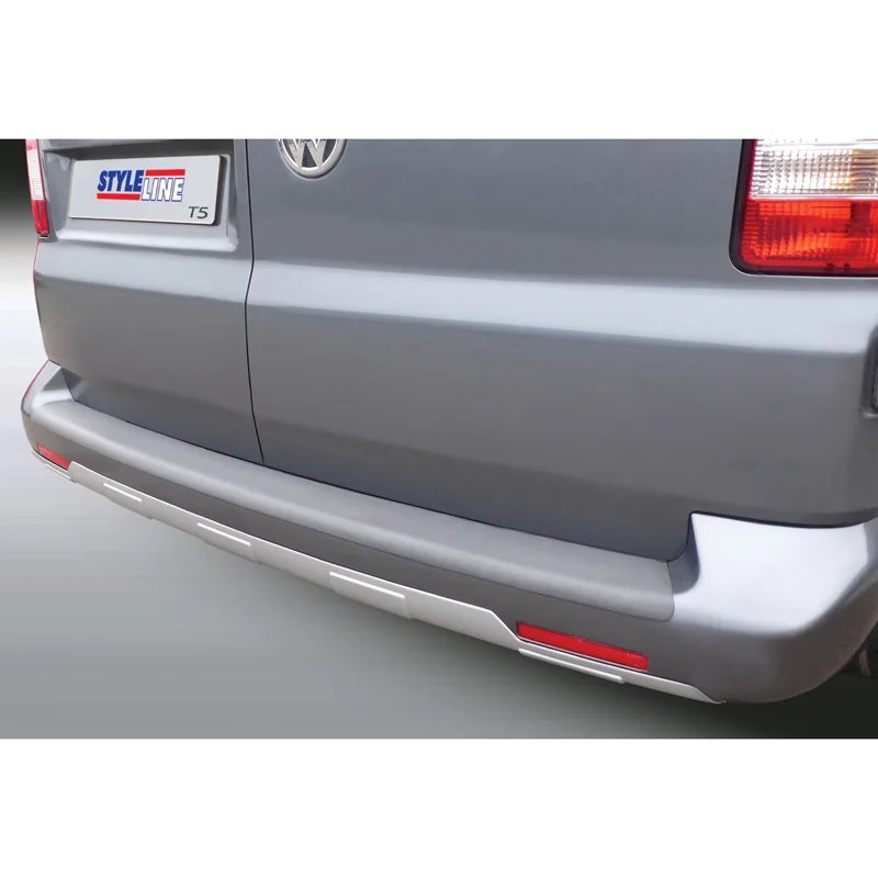 RGM Achterbumperskirt ‘Skid-Plate’ passend voor Volkswagen Transporter T5 Facelift 2010-2015 Zilver (ABS)