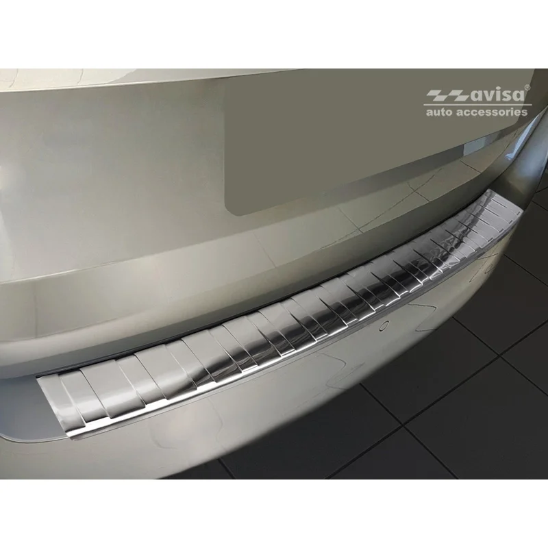 Avisa RVS Achterbumperprotector passend voor Skoda Fabia III Combi Facelift 2018- - Zilver
