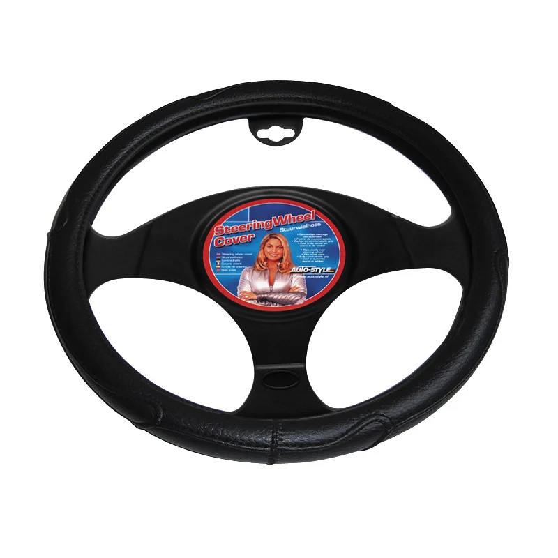 AutoStyle Universele stuurwielhoes - 37-39cm - Zwart PVC Anti-Slip