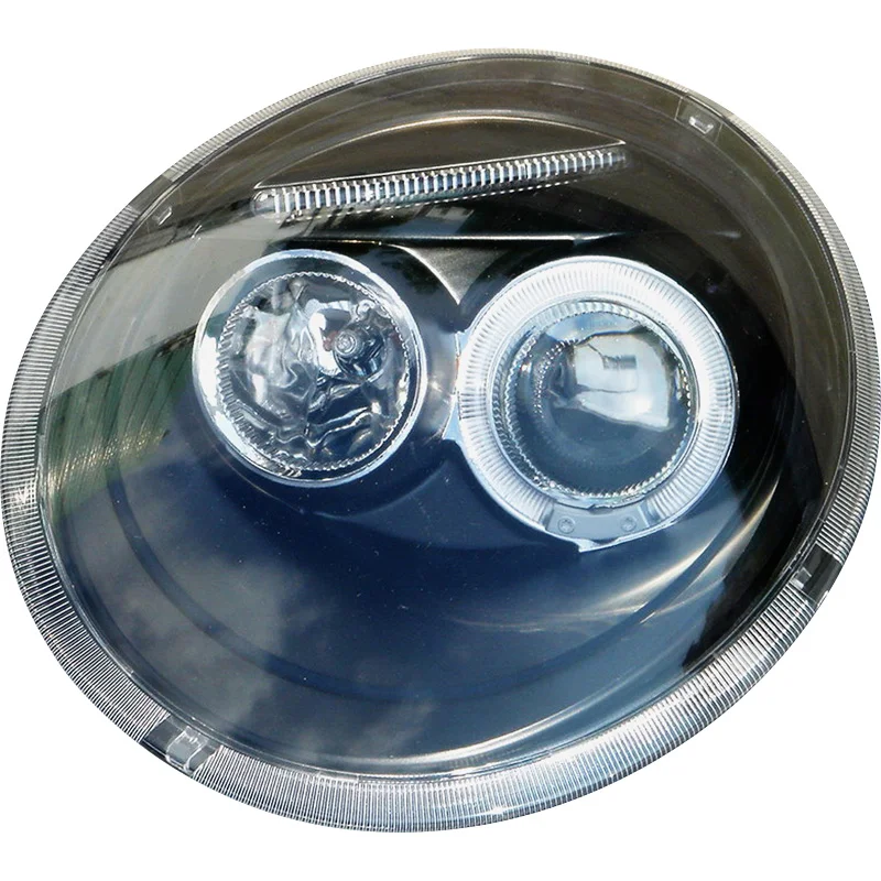 AutoStyle Set Koplampen passend voor Volkswagen New Beetle 1997-2011 – Zwart – incl. Angel-Eyes