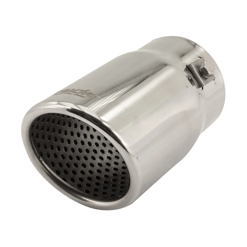 Simoni Racing Uitlaatsierstuk Rond/Schuin RVS – Ø76xL128mm – Montage ->43-67mm