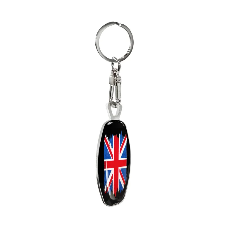 Avisa RVS sleutelhanger - Emblem/ Flag UK+PL