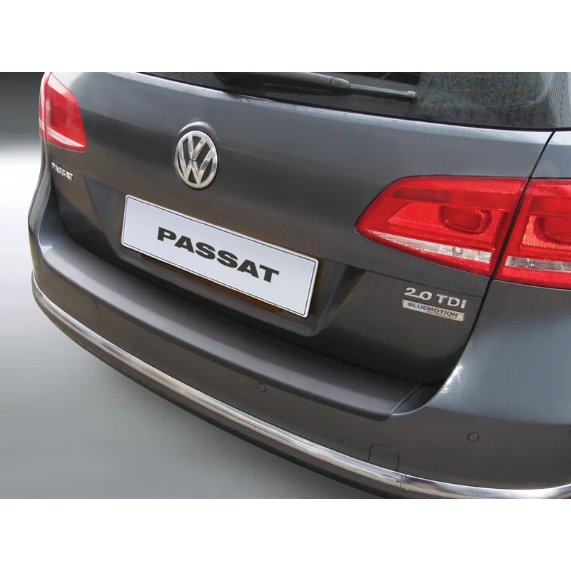 RGM ABS Achterbumper beschermlijst passend voor Volkswagen Passat 3C Variant Facelift 2011-2014 (excl. Alltrack) Zwart