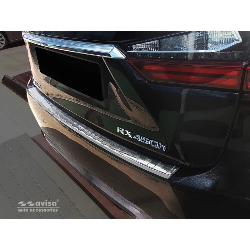 Avisa RVS Achterbumperprotector passend voor Lexus RX 2015-2019 & FL 2019- - Zilver