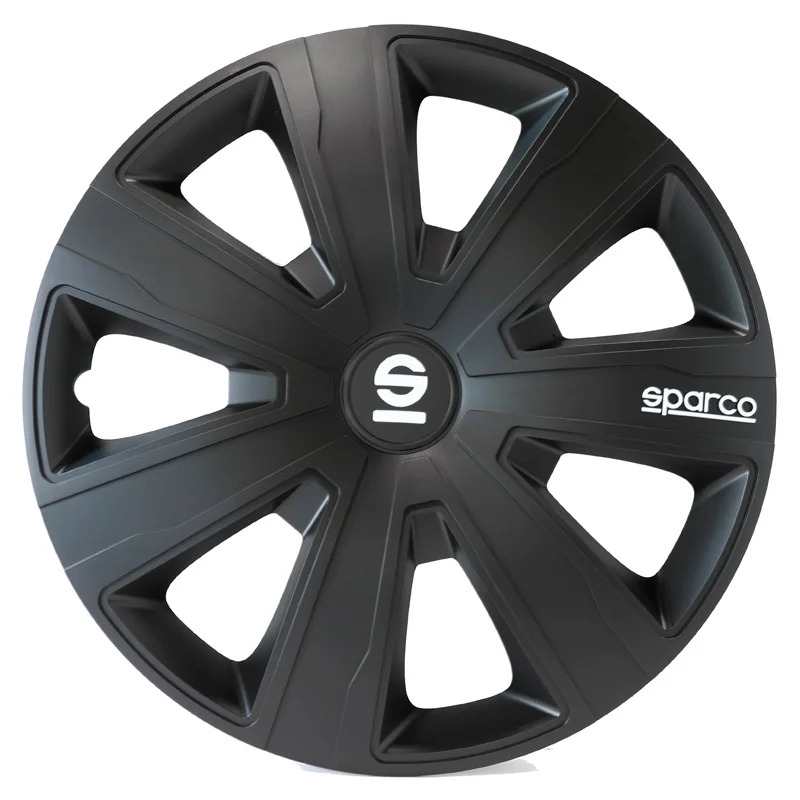 Sparco Wieldoppen Palermo – 15-inch – Zwart – Set van 4 stuks