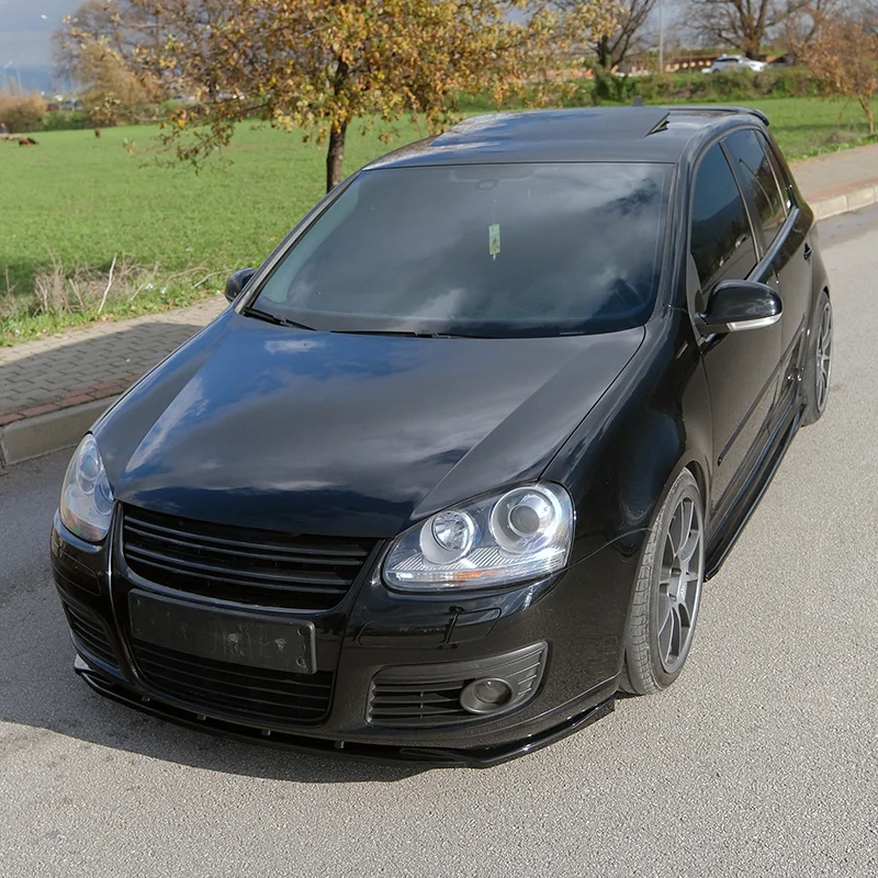 Oneway Voorspoilerlip passend voor Volkswagen Golf V GTi/GTD 2003-2008 – Glanzend zwart