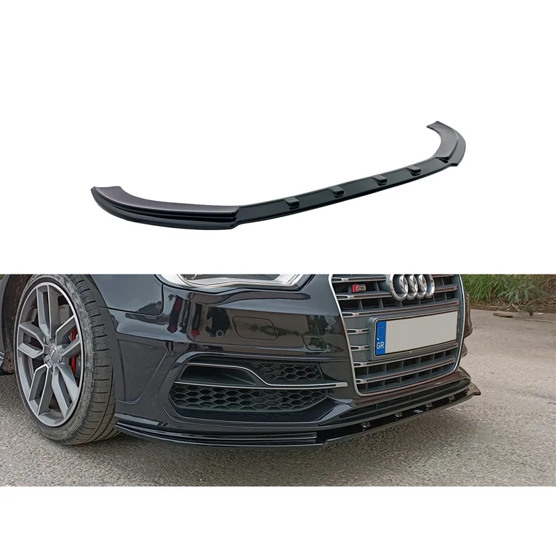 Motordrome Voorspoiler passend voor Audi A3 (8V) S-Line/S3 Hatchback/Sportback 2012-2016 (ABS)