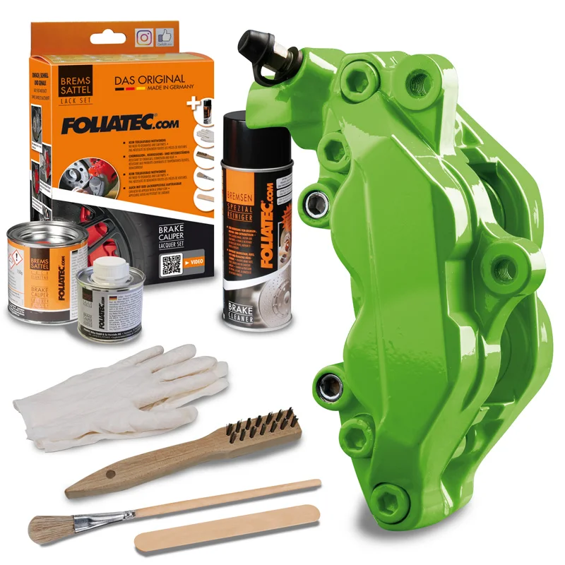 Foliatec Remklauwlakset - power groen - 3 Componenten