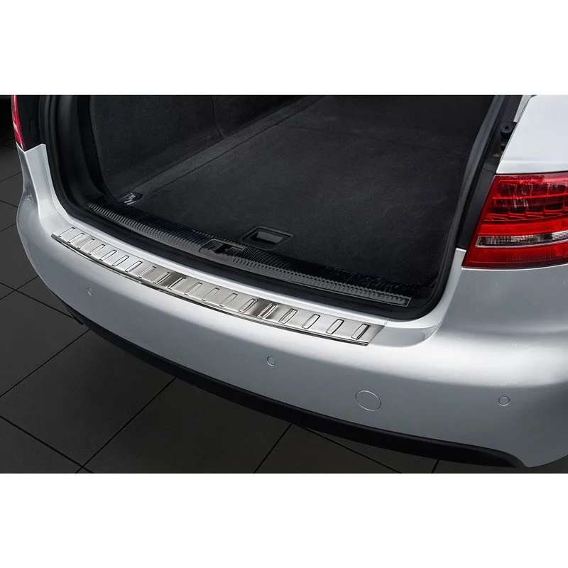 Avisa RVS Achterbumperprotector passend voor Audi A4 B8 Avant 2008-2012 excl. Allroad - Zilver