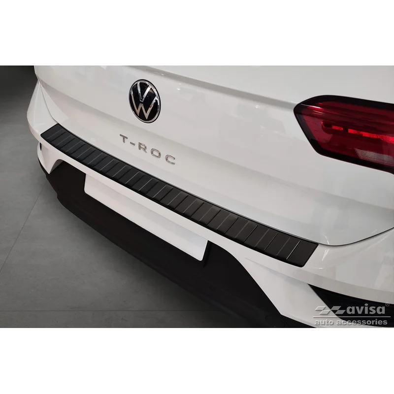 Avisa RVS Achterbumperprotector passend voor Volkswagen T-Roc 2017-2022 & Facelift 2022-2025 incl. Cabrio - Matzwart