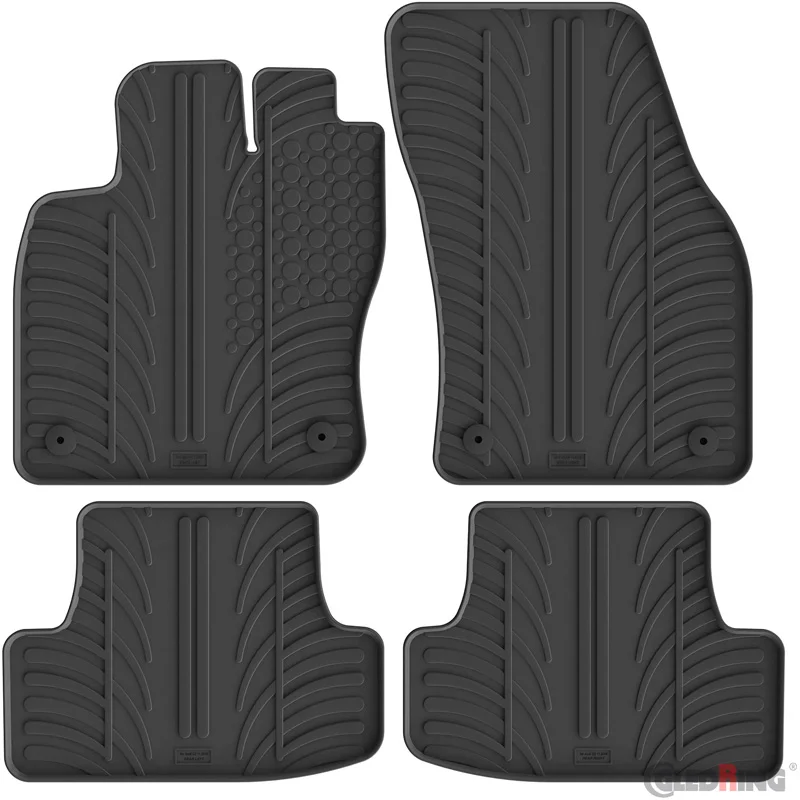 Gledring Rubbermatten passend voor Audi Q2 11/2016- (T profiel 4-delig + montageclips)