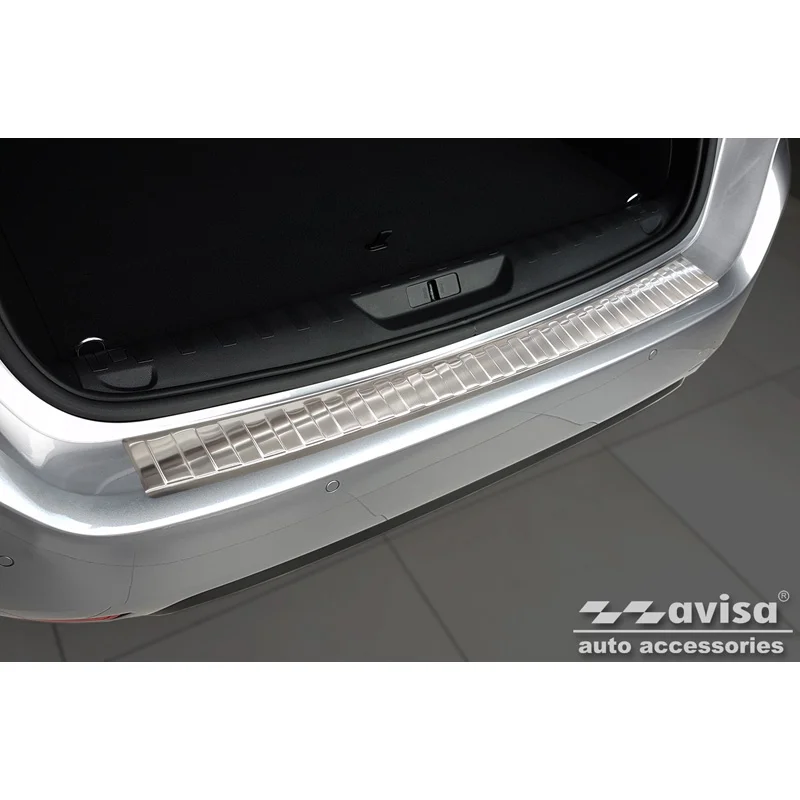 Avisa RVS Achterbumperprotector passend voor Peugeot 308 II SW 2013-2017 & Facelift 2017-2021 - Zilver