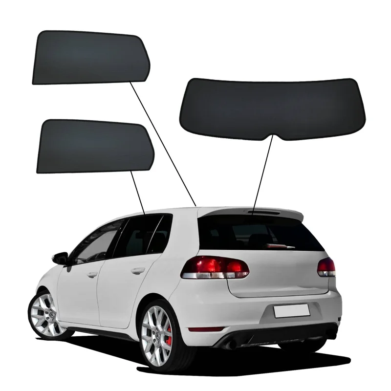 SunClip Zicht- & Zonwering passend voor Volkswagen Golf VI HB 5-deurs 2008-2012