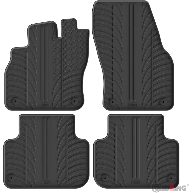 Gledring Rubbermatten passend voor Audi Q3 incl. Sportback 2019-2025 (T profiel 4-delig + montageclips)