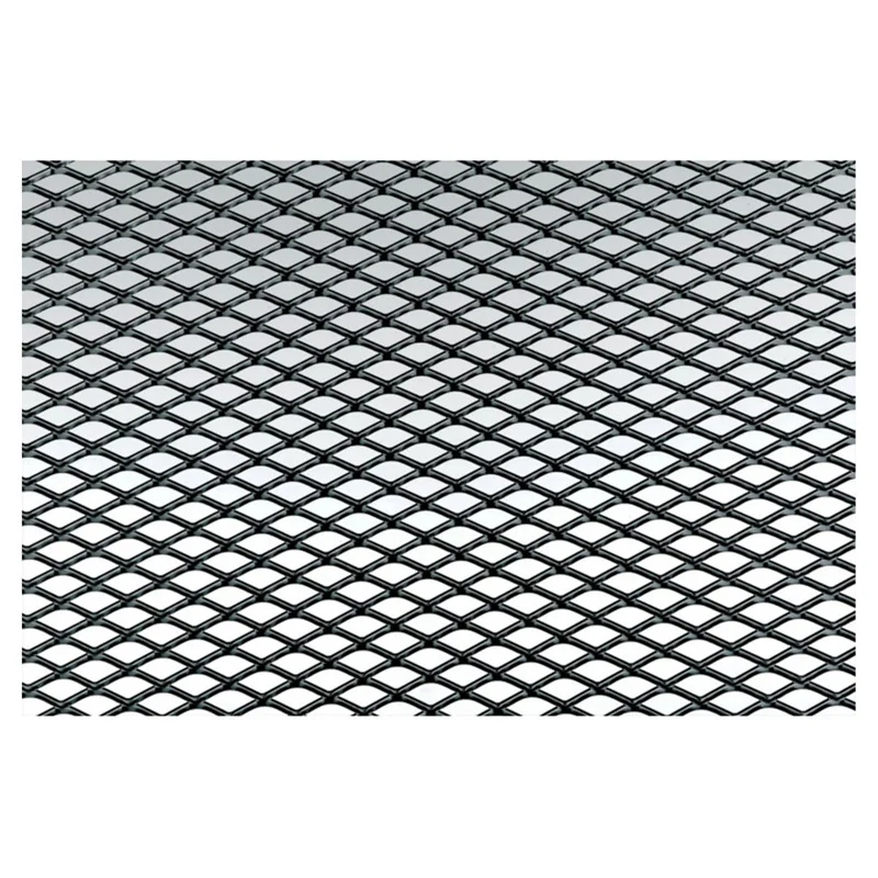 Simoni Racing Zwart Aluminium Racegaas – 125x20cm – Fijnmazig