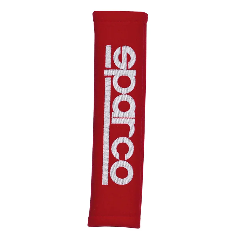 Sparco Gordelhoezen GT - Rood + Logo - 2 stuks