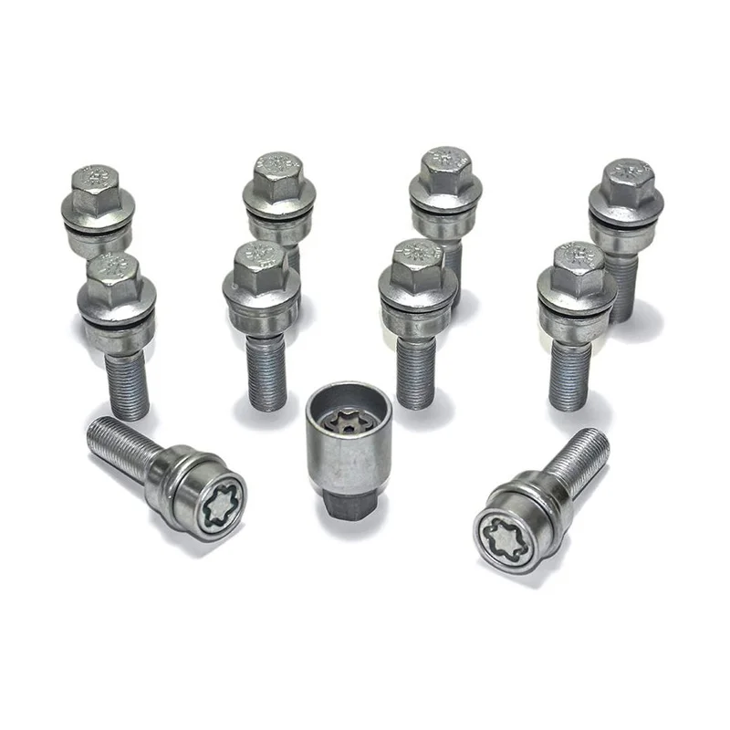 H&R Wielboutenset bolkonisch met beweegbare ring R14 M14x1.50 – Lengte 42mm – 10 stuks (bv. passend voor Audi Q3, Q5) – incl. wielsloten