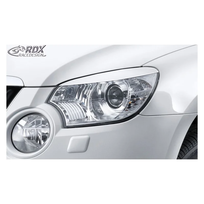 RDX Koplampspoilers passend voor Skoda Yeti 2009-2013 (ABS)
