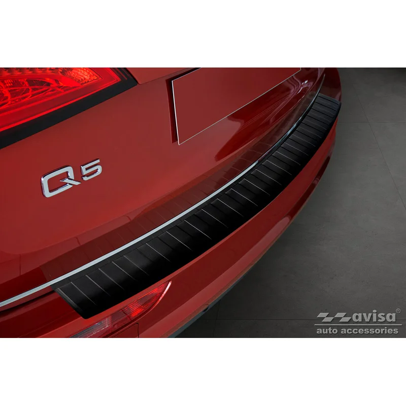 Avisa RVS Achterbumperprotector passend voor Audi Q5 2008-2012 & 2012- - Matzwart