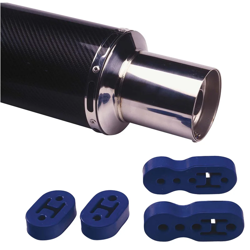 AutoStyle Set universele uitlaatrubbers - zwart - 2x12mm - set à 2 stuks