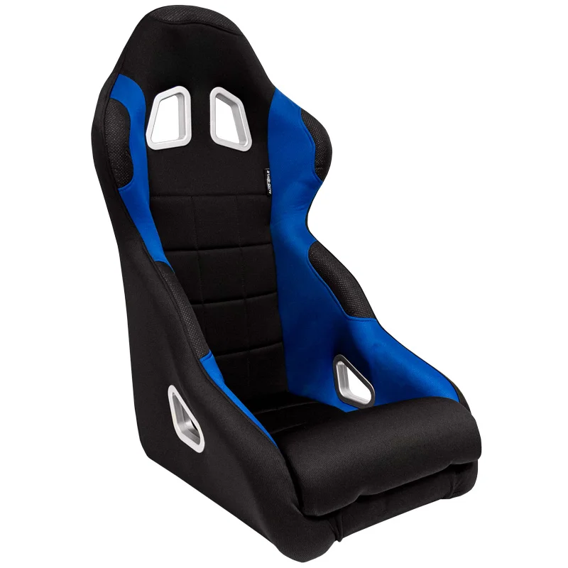 AutoStyle Sportstoel 'K5' - Zwart/Blauw - Vaste rugleuning - incl. sledes