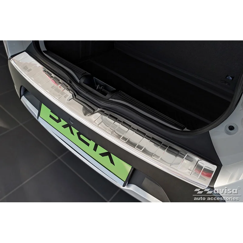 Avisa RVS Achterbumperprotector passend voor Dacia Spring 2020- - Zilver