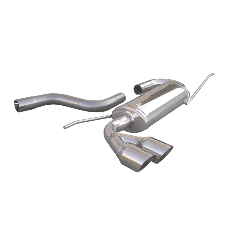 InoXcar 100% RVS Sportuitlaat passend voor Volkswagen Scirocco 2.0TDi (140pk) 2008- 2x80mm Racing