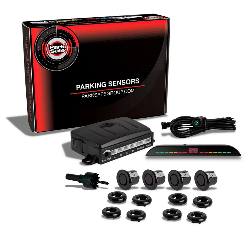 ParkSafe ‘Multi-Angle’ Parkeersensoren (voorzijde) incl. 4 Sensoren/LED Display (12/24V)