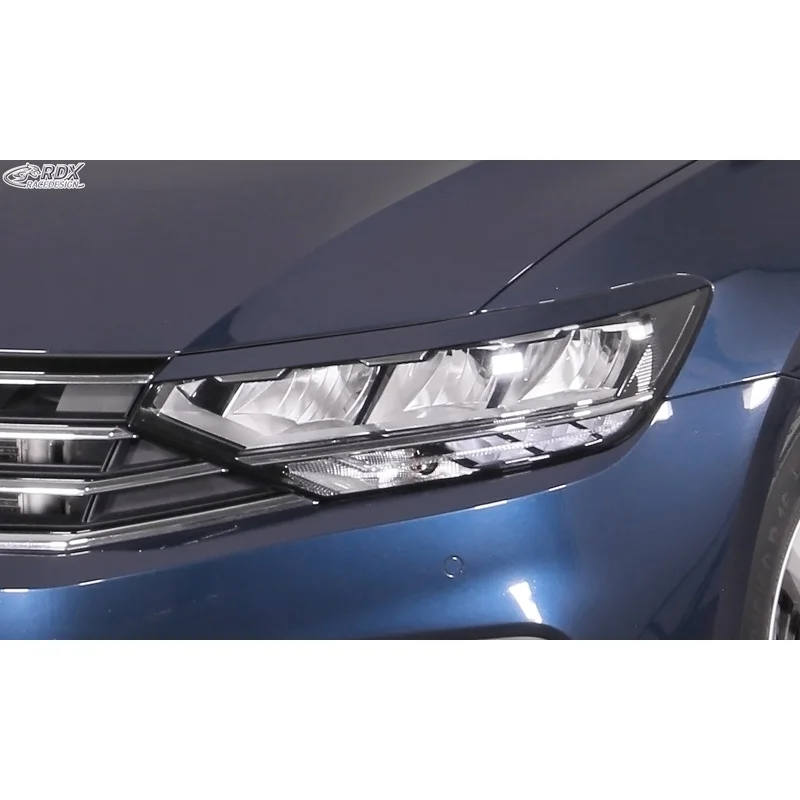 RDX Koplampspoilers passend voor Volkswagen Passat 3G B8 2014-2019 & 2019- (ABS)