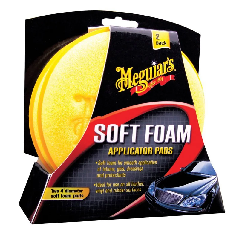 Meguiar's Soft Foam Applicator Pads - Diameter 10.2cm, Set à 2 stuks