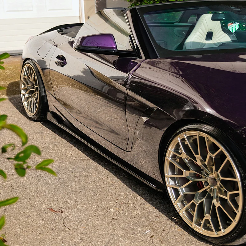 Oneway Set Sideskirts passend voor BMW Z4 (G29) M-Pack/M40i 2018-2022 & Facelift 2022- - Glanzend zwart
