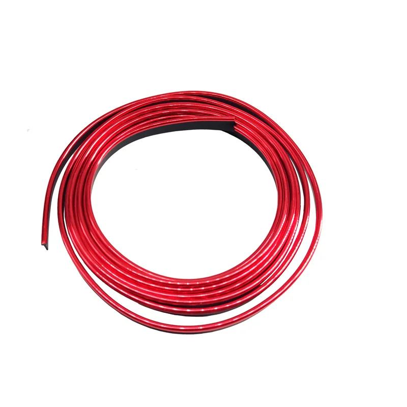 Simoni Racing Interieur Sierlijst Chroom - Rood - 3 meter