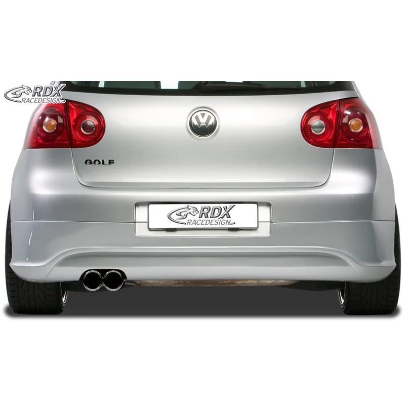 RDX Achterskirt passend voor Volkswagen Golf V R32 Hatchback 3/5-deurs 2003-2008 (uitlaat links) excl. Variant/Plus (ABS)
