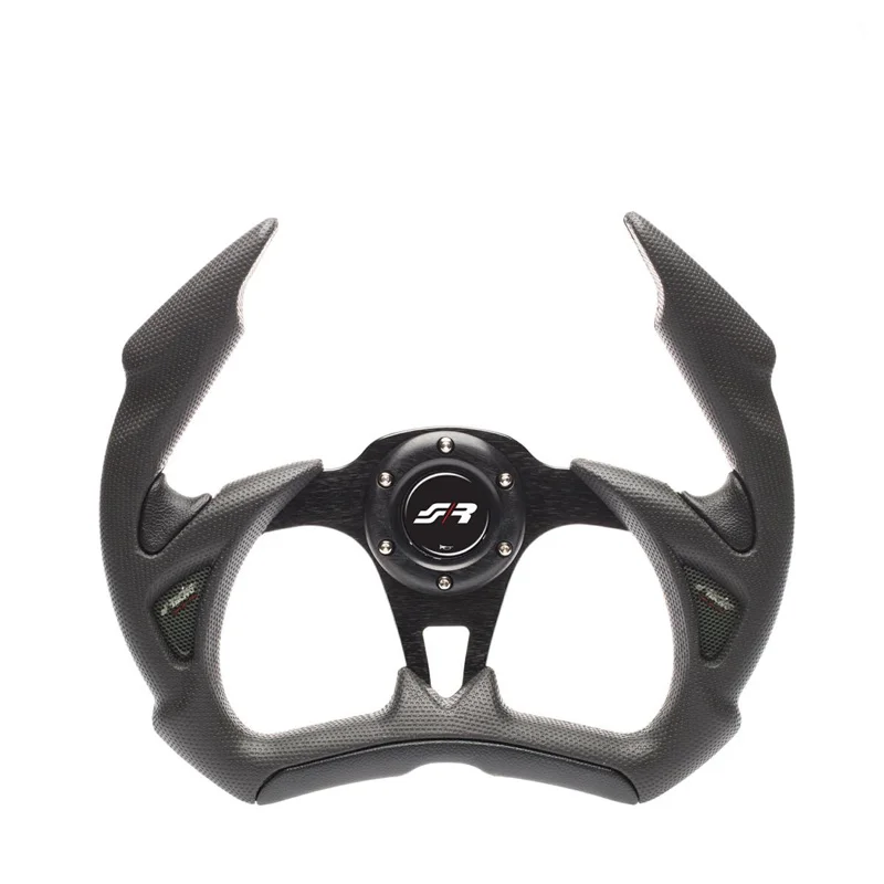 Simoni Racing Universeel Sportstuur X5 Stealth - Zwart PU - Diameter 350mm