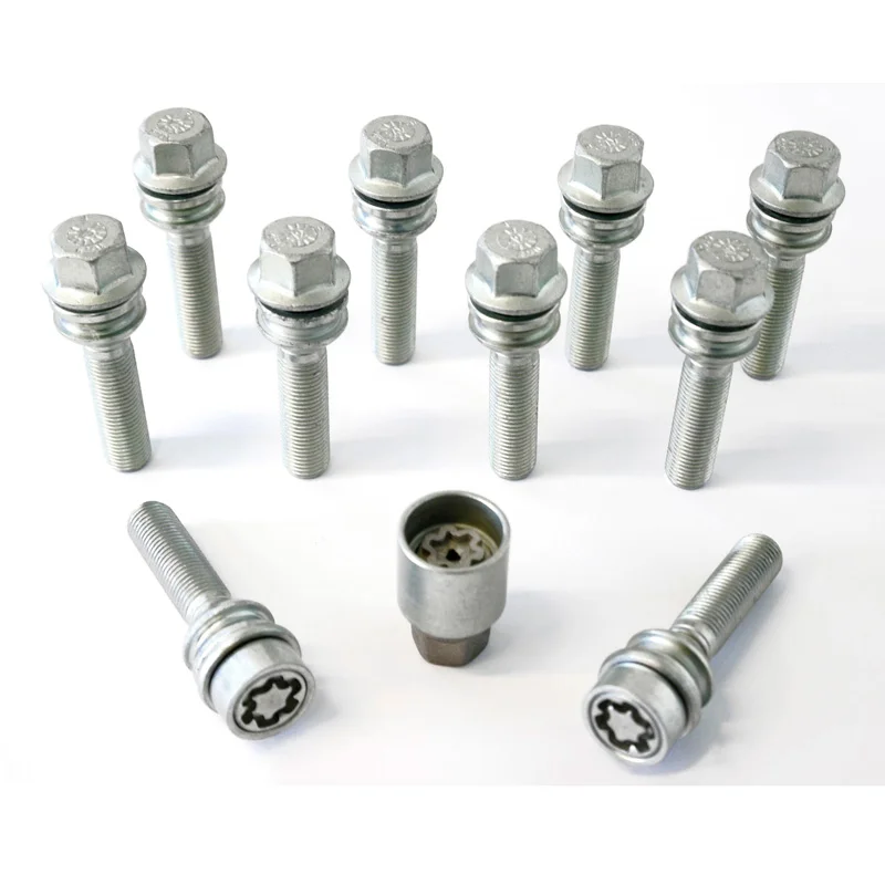H&R Wielboutenset bolkonisch met bewegende ring R14 M14x1.50 - Lengte 51mm - 10 stuks - incl. wielsloten
