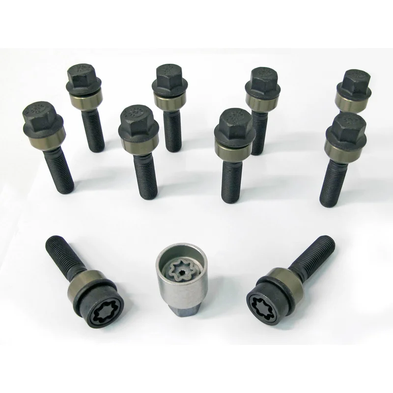 H&R Wielboutenset bolkonisch met beweegbare ring R14 M14x1.50 - Lengte 52mm - 10 stuks (Bv. passend voor Porsche) - incl. wielsloten