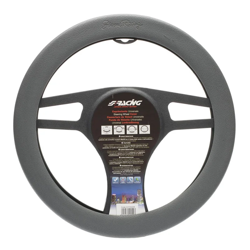 Simoni Racing Stuurwielhoes Soft Sil - Grijs Siliconen - 35-40cm