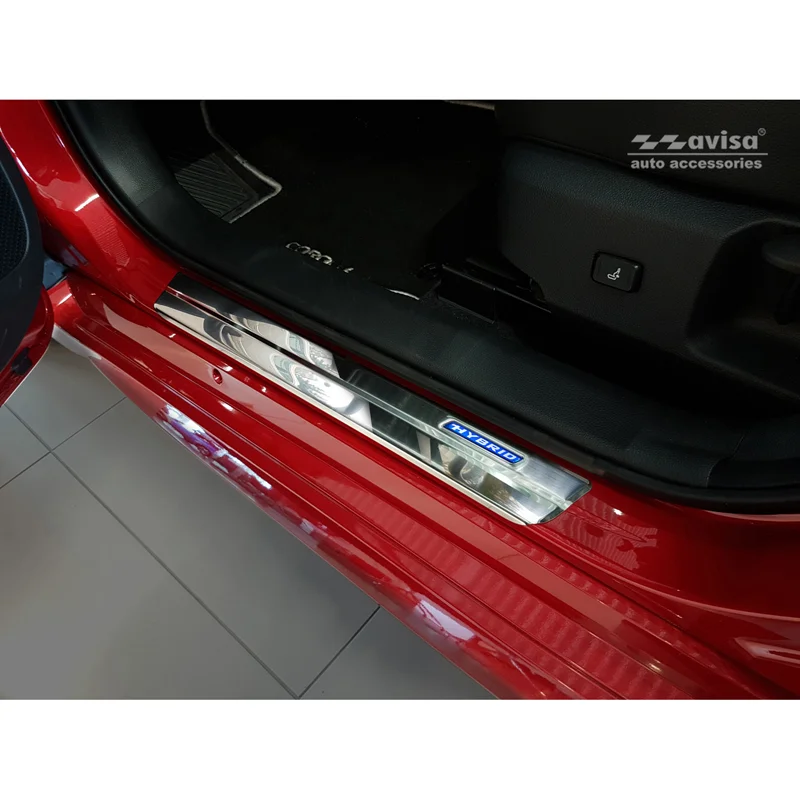Avisa RVS Instaplijsten passend voor Toyota Corolla XII Limousine/Hatchback/Touring Sports 2018- & Toyota Corolla Cross 2022- & Suzuki Swace Combi 2020- 'Hybrid' 4-delig