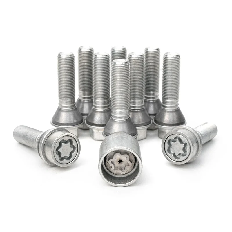 H&R Wielboutenset konisch met beweegbare ring M14x1.25 - Lengte 48mm - 10 stuks (Bv. passend voor BMW) - incl. wielsloten