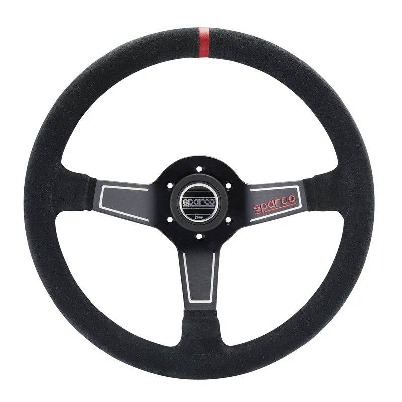 Sparco Universeel Sportstuur L 575 - Zwart Suède - Diameter 350mm