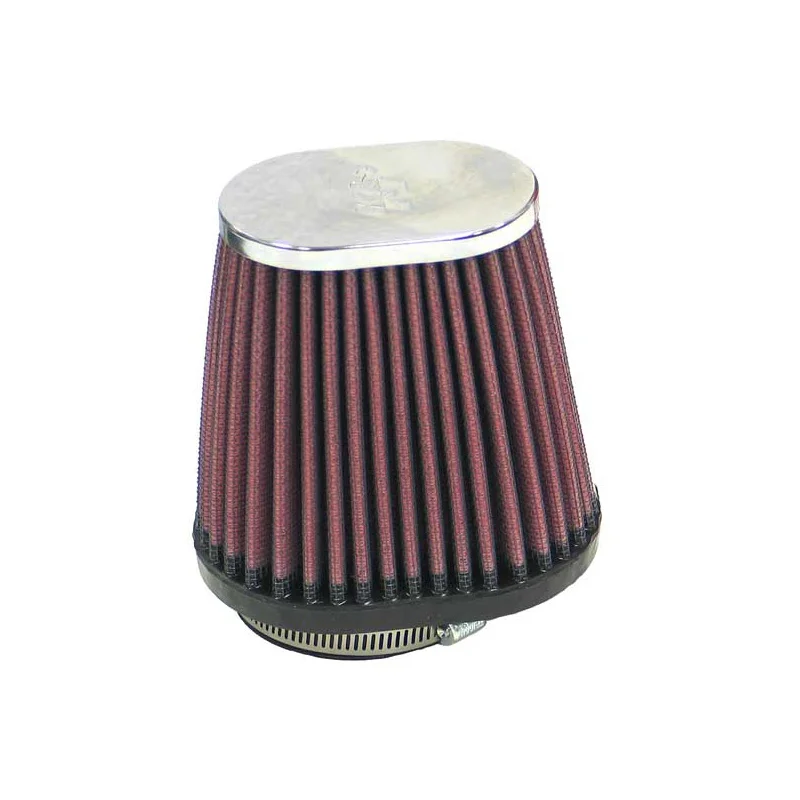 K&N Universeel Luchtfilter Ovaal/Konisch 54mm offset aansluiting, 102mm x 76mm onder, 76mm x 51mm top, 102mm hoogte (RC-2890)