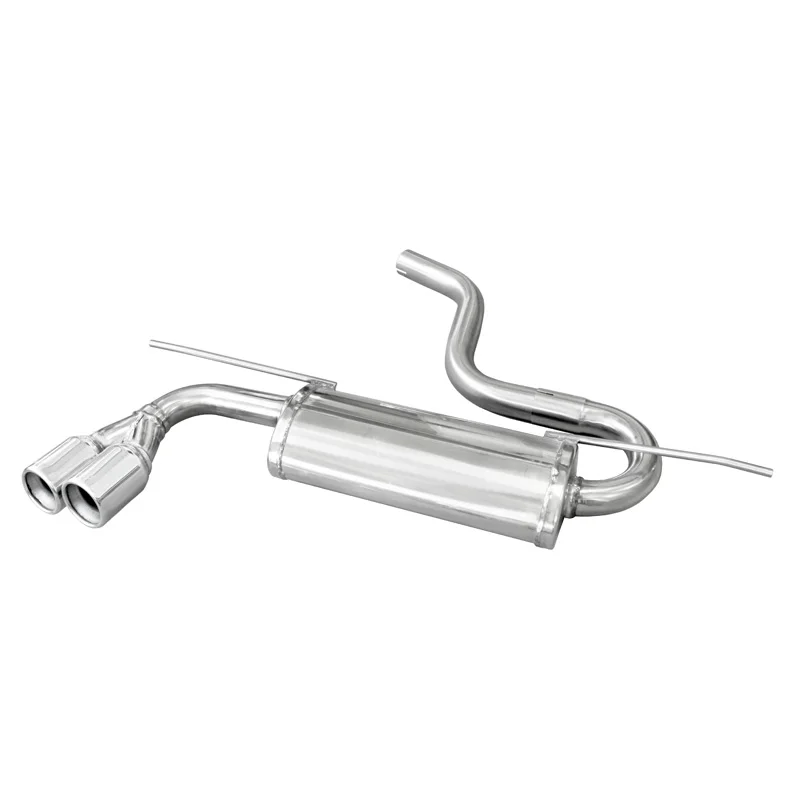 InoXcar 100% RVS Sportuitlaat passend voor Volkswagen Golf VII 1.4 125pk 2013- 2x80mm