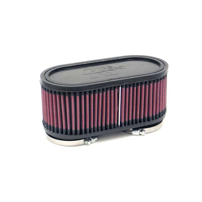 K&N Universeel Luchtfilter Ovaal 60mm dubbele aansluiting, 187mm x 92mm, 76mm hoogte (RU-2970)