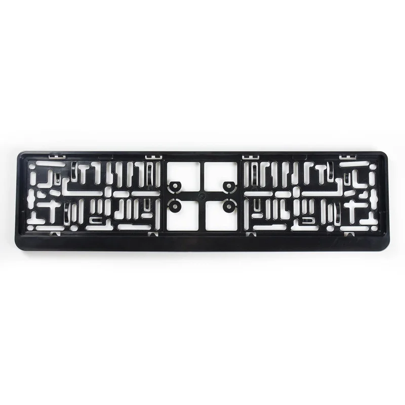 AutoStyle Kunststof kentekenplaathouder 'Click' 52x11cm Zwart