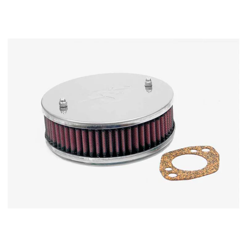 K&N carburateur luchtfilter rond passend voor SU/SU Hitachi 1.5'' HS4/HIF4/HIF38, gat buiten het midden, Montagehoogte 47mm (56-9128)